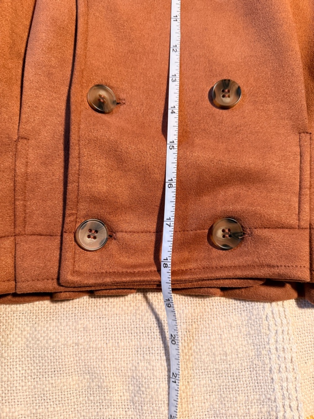 Haute Monde Dark Academia Library Core Orange Suede Feel Skirt - Picture 9 of 10